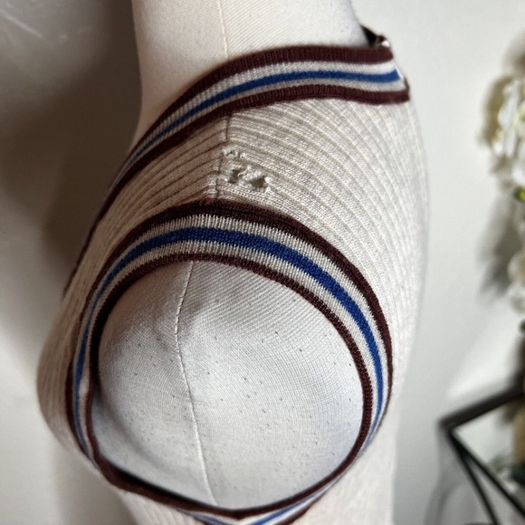 FOSSIL Vintage Soft wool Fit & Flare Sweater Dress L - Picture 6 of 9